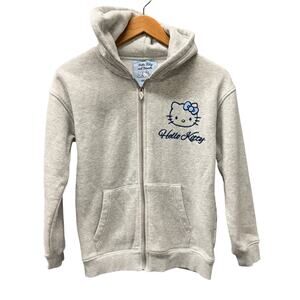 Hello Kitty x Forever 21 Hoodie Girls 11 / 12 Gray Full Zip Jacket